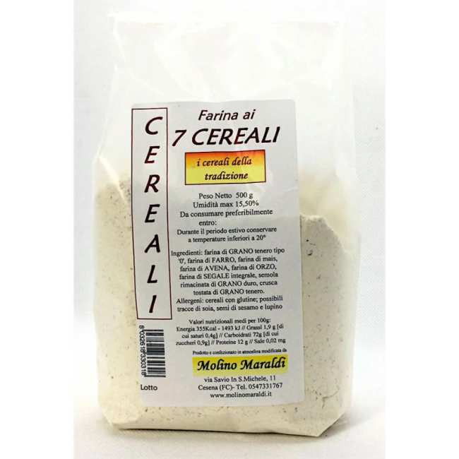Farina 7Cereali 500 gr Maraldi
