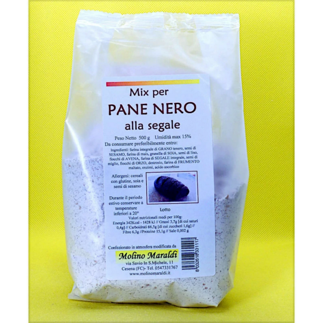Mix Pane Nero Segale 500 gr Maraldi