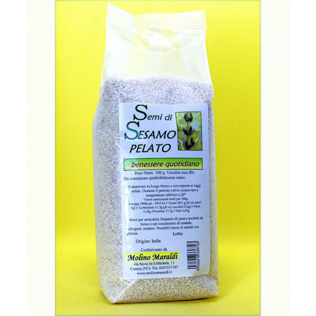 Semi di Sesamo Pelato 500gr Maraldi