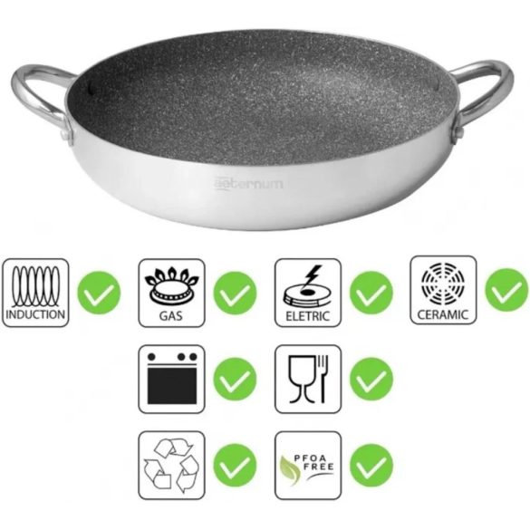 Wok Grande Famiglia Deluxe 36Cm Aeternum