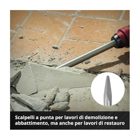 Set Scalpelli SDS Max 3 pz Einhell