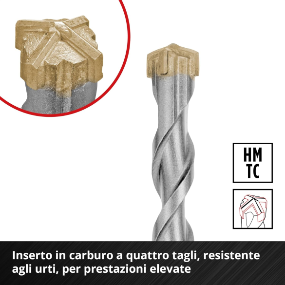 Set Punte Trapano SDS Plus Ex 7 pz Einhell