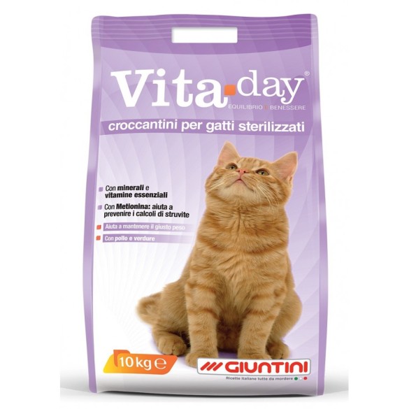 Giuntini Vita Day Croccantini per Gatti Sterilizzati 10 Kg