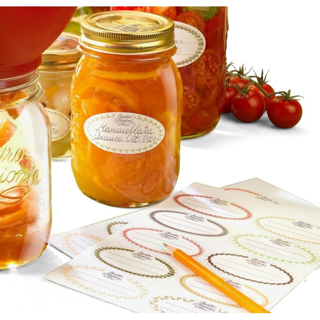 30 Etichette Adesive per Barattoli...