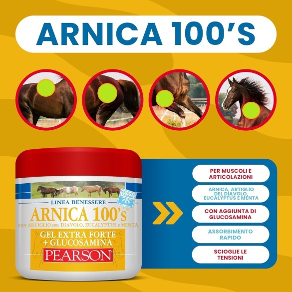 Arnica 100's Gel Extraforte Effetto Freddo Glucosamina Pearson 500ml