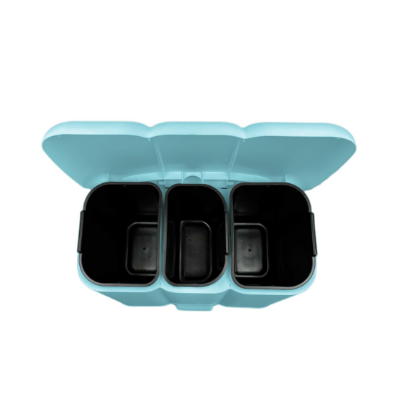 Pattumiera Patty 3 Differenziata Tontarelli Azzurro