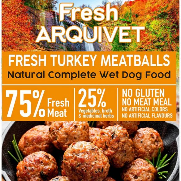 Umido Cane - Polpette di tacchino 400 gr Arquivet Fresh