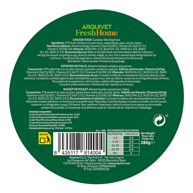 Umido Cane - Stufato Pollo 280 gr...