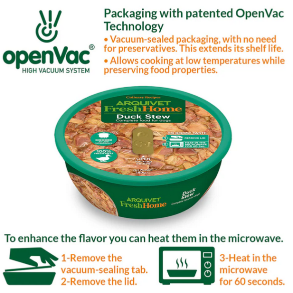 Umido Cane - Stufato Anatra 280 gr Arquivet Fresh
