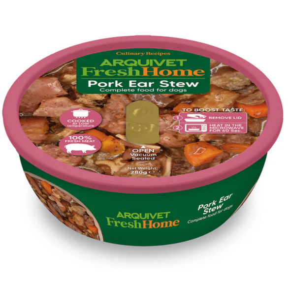 Umido Cane - Stufato orecchie di maiale 280 gr Arquivet Fresh