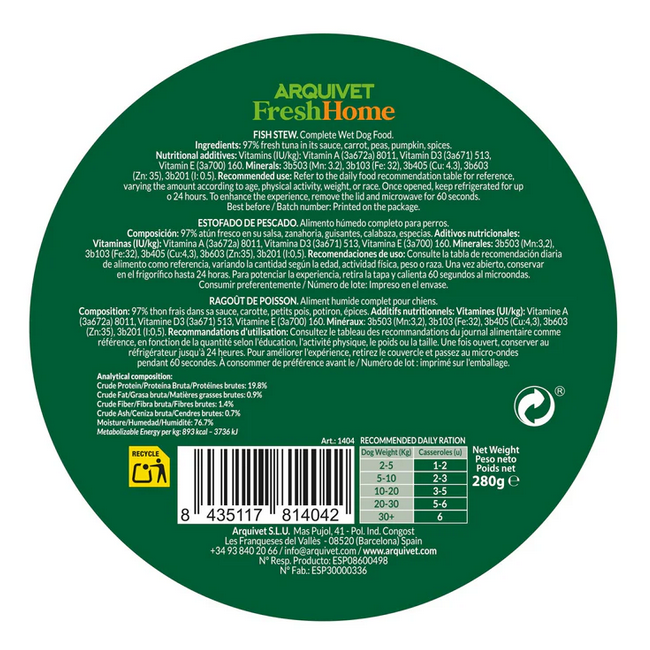 Umido Cane - Stufato Pesce 280 gr...