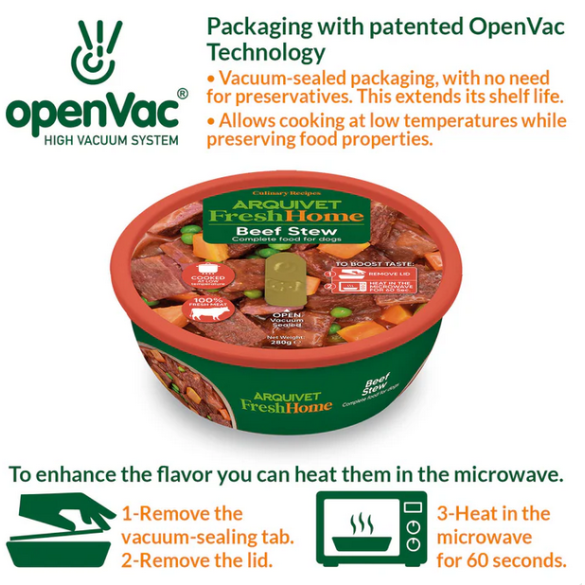 Umido Cane - Stufato manzo 280 gr Arquivet Fresh