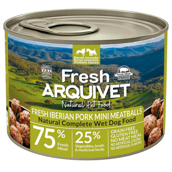 Umido Cane - Mini Polpette di maiale 200 gr Arquivet Fresh