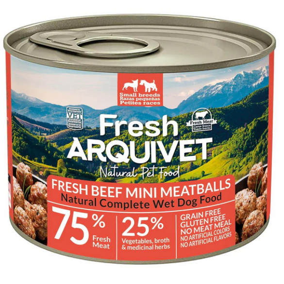 Umido Cane - Mini Polpette di manzo 200 gr Arquivet Fresh