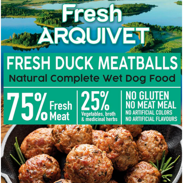 Umido Cane - Mini Polpette di anatra 200 gr Arquivet Fresh