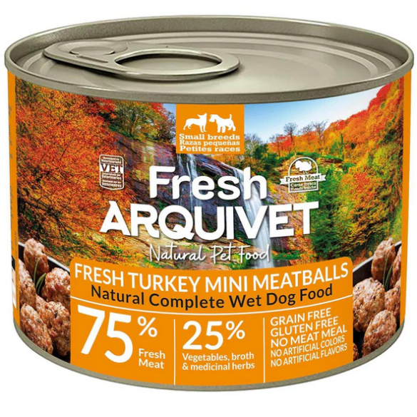 Umido Cane - Mini Polpette di tacchino 200 gr Arquivet Fresh