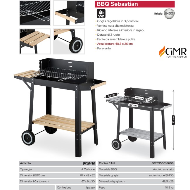 Barbecue a Carbone Sebastian GMR