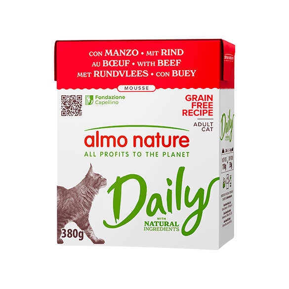 Gatto - Almo Nature Daily Mousse Manzo 380 gr