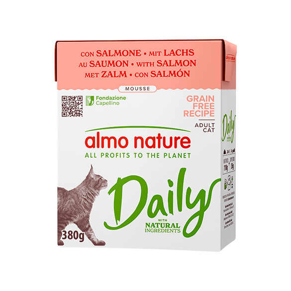 Gatto - Almo Nature Daily Mousse Salmone 380 gr