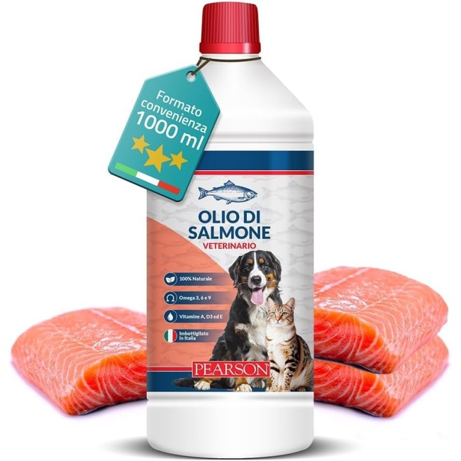 Olio salmone 1LT per Animali Pearson