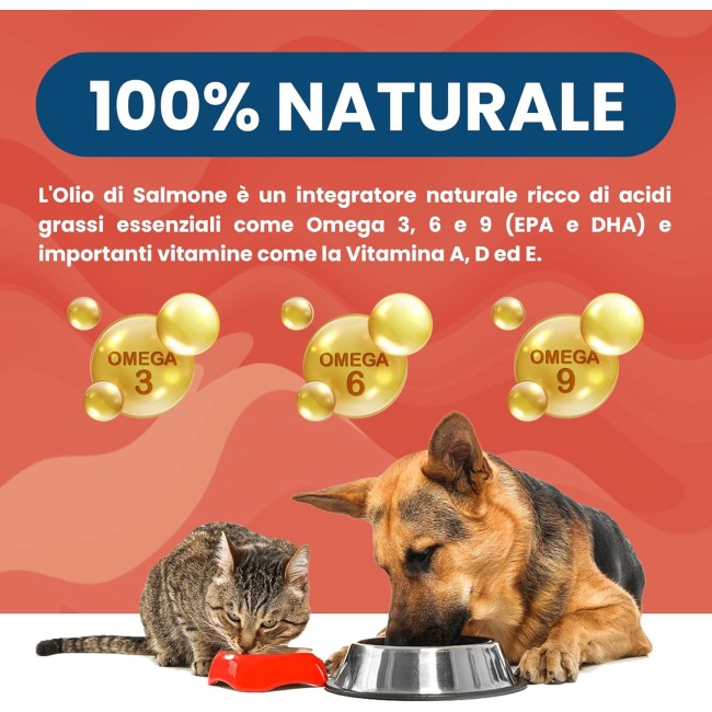 Olio salmone 1LT per Animali Pearson