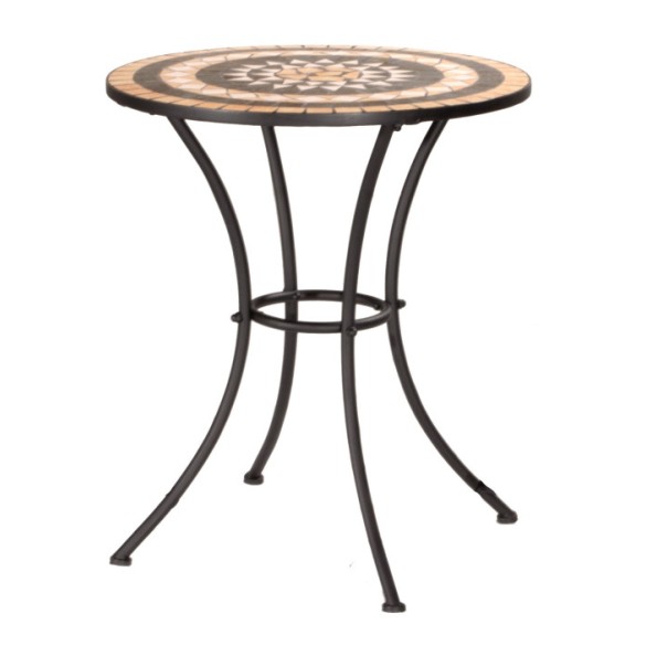 Tavolino Tondo Serie Mosaico Assortito Verdelook