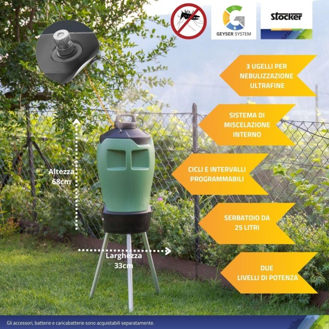 Nebulizzatore Geyser Verde E-25 MI 21...