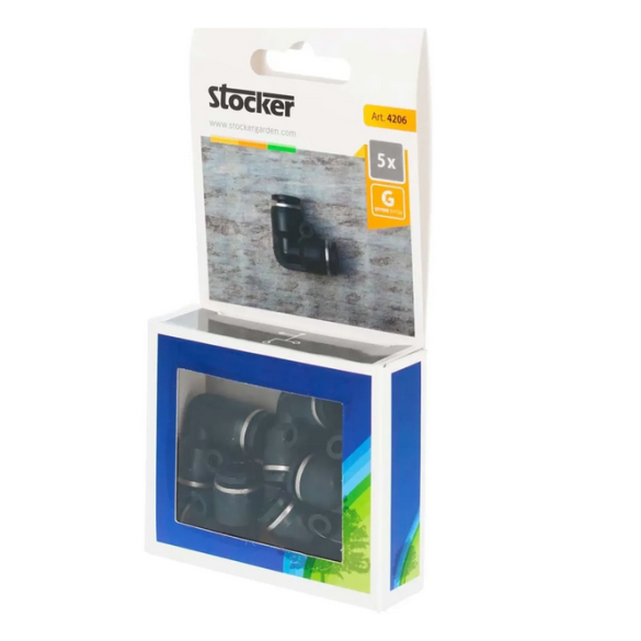 Set 5 Raccordi a 135° per Geyser Stocker