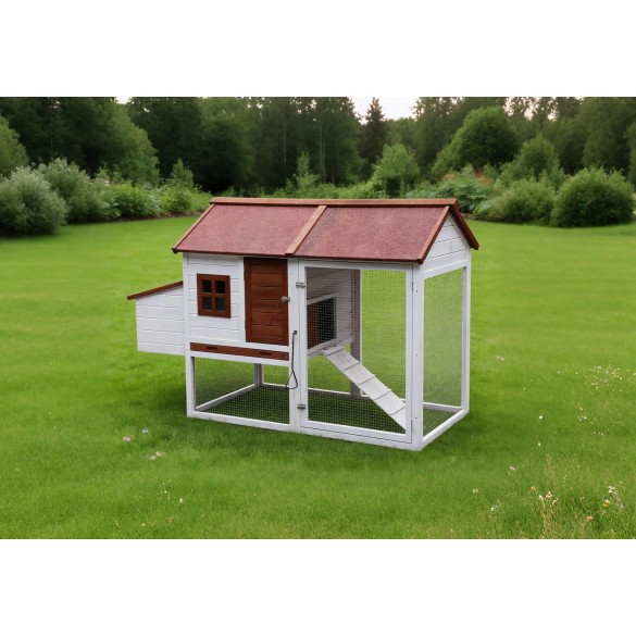 Casetta per Galline Cocca 2 145x70x105 CM