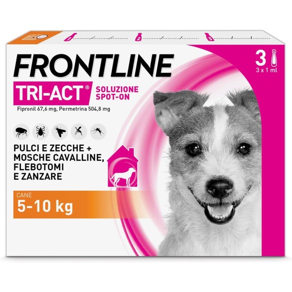 Frontline Triact Spot On per Cani 5-10 Kg 3 Pipette