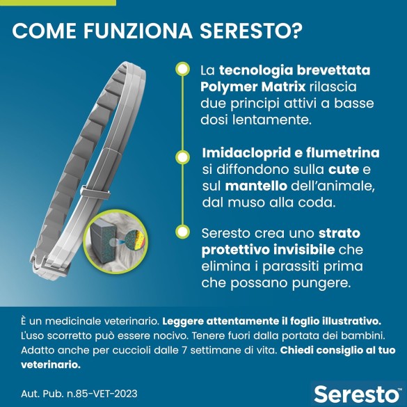 Collare Antiparassitario per Cani Seresto +8 kg