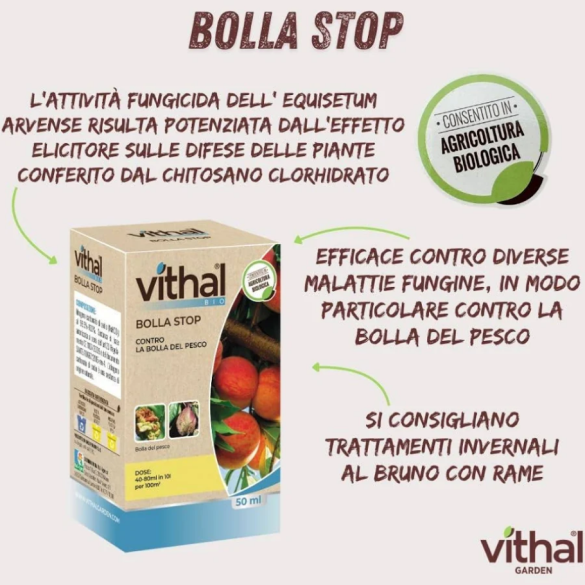 Bolla Stop Sostanze Contro la Bolla del Pesco 50 - 400 ml Vithal