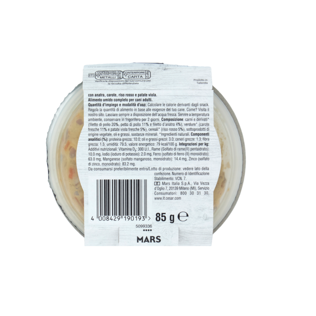Cesar Fresh Bowls Cibo umido Cane...