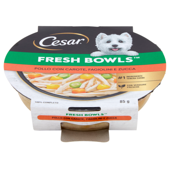 Cesar Fresh Bowls Cibo umido Cane...