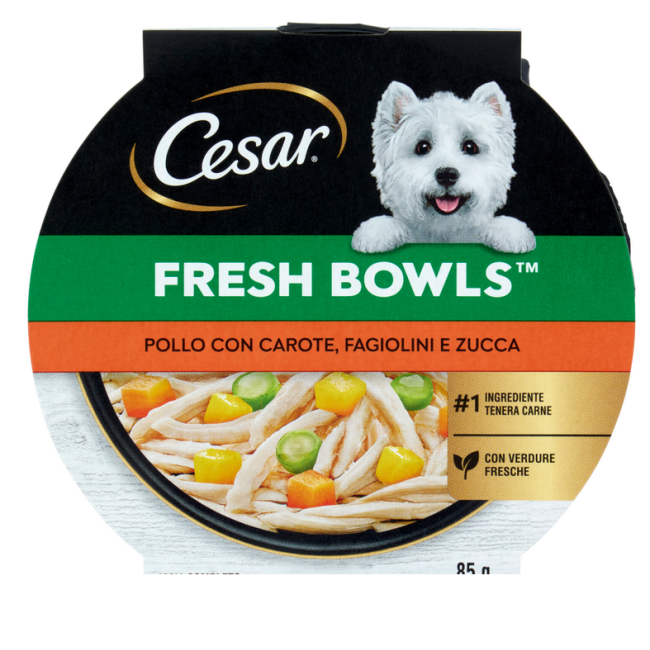 Cesar Fresh Bowls Cibo umido Cane...