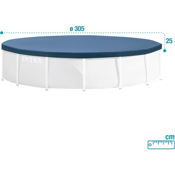 Telo Copripiscina per Piscine Frame 305 cm Intex