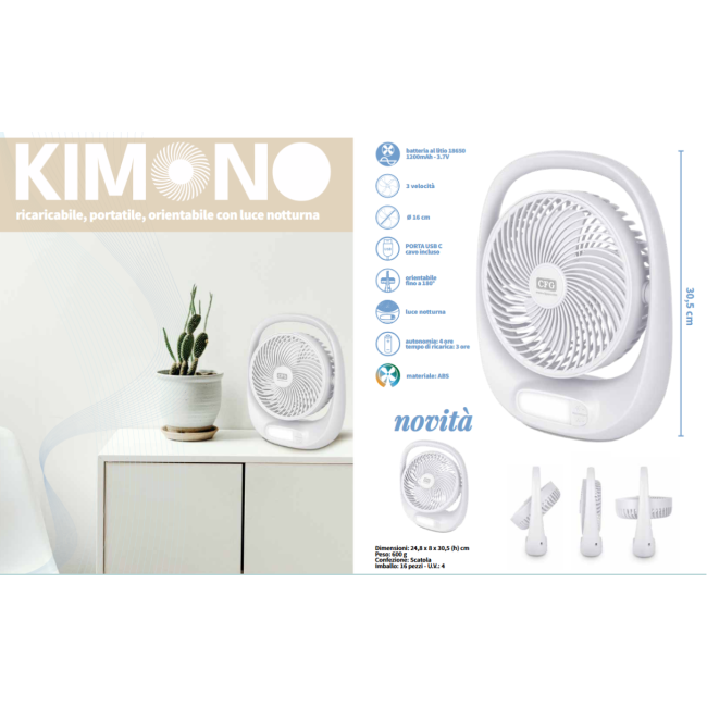 KIMONO-VENTILATORE DA TAVOLO...