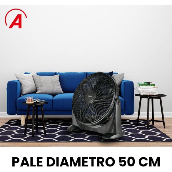 Ventilatore da pavimento 5 pale Nero Ardes AR5A51