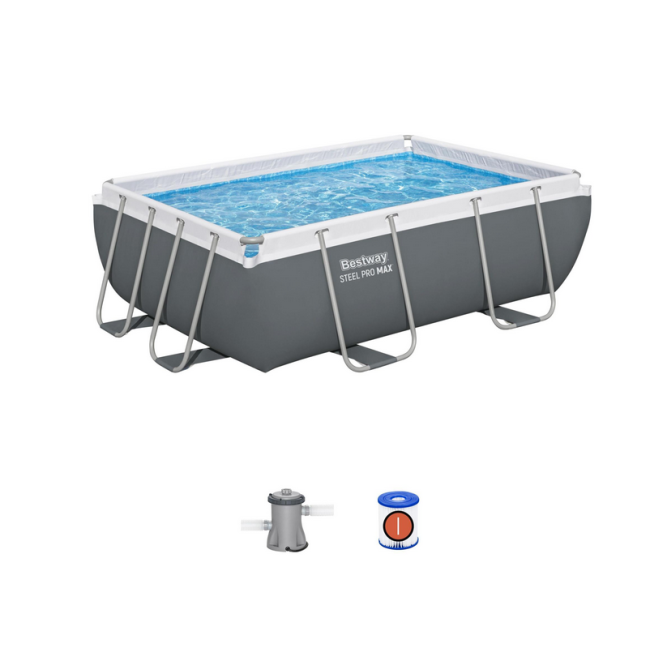 Piscina Power Steel rettangolare da...