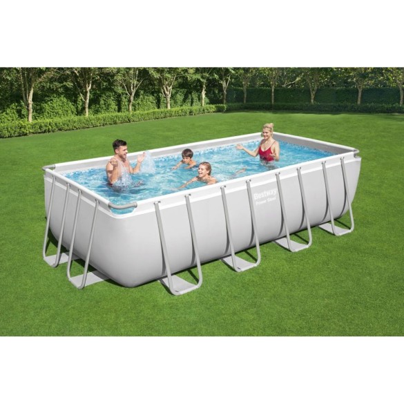 Piscina Bestway Rettangolare Power Steel Frame 488x244x 122 h M