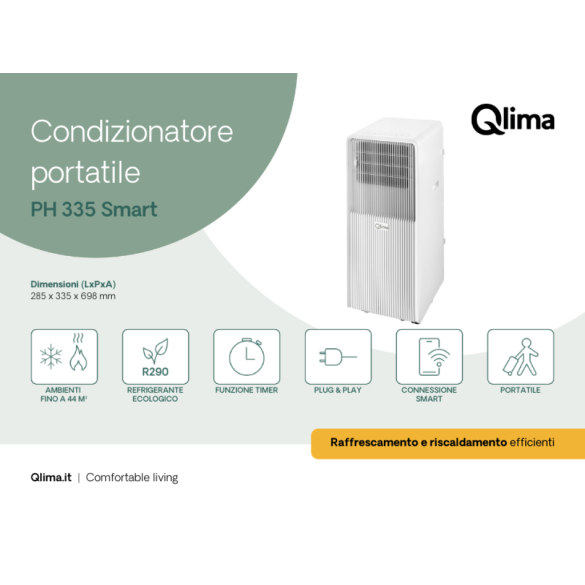 Condizionatore PH 335 C/ Funzione Riscaldamento QLIMA