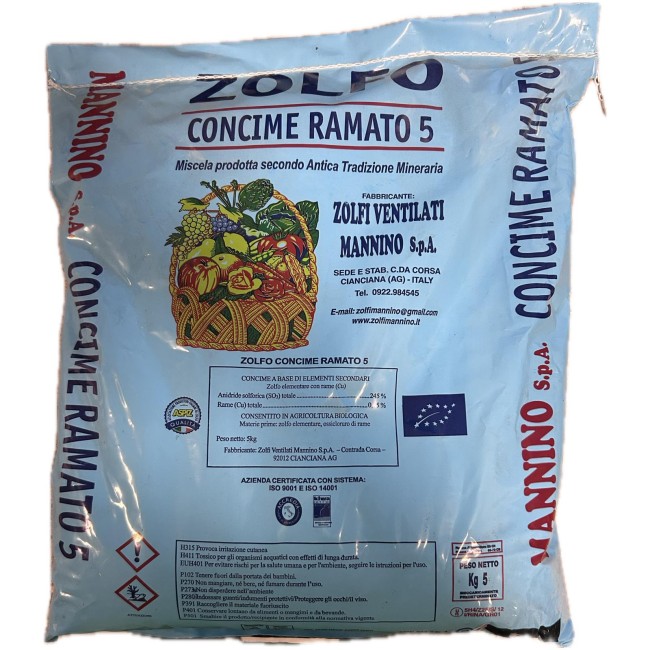 Zolfo Ventilato Ramato Concime 5 Kg