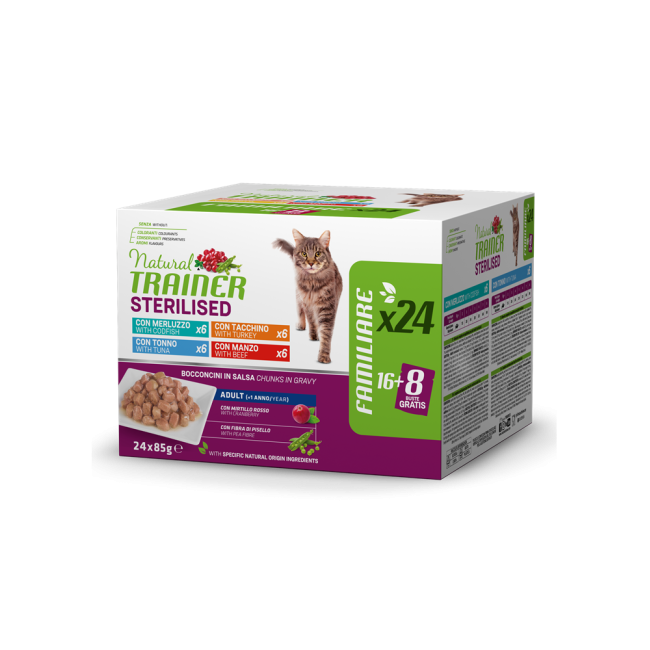 Natural Trainer Gatto 24x85gr...