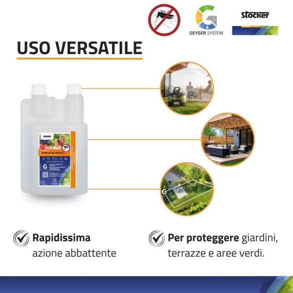 Etokraft Plus zanzaricida 250 ml - 1 L Stocker