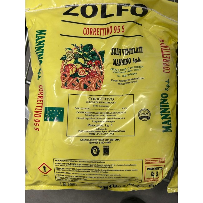 Zolfo Ventilato Concime 5 Kg