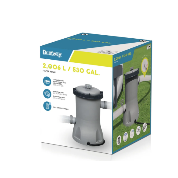 Pompa di Filtraggio per Piscine Fuori Terra da 2.006 L/h Bestway