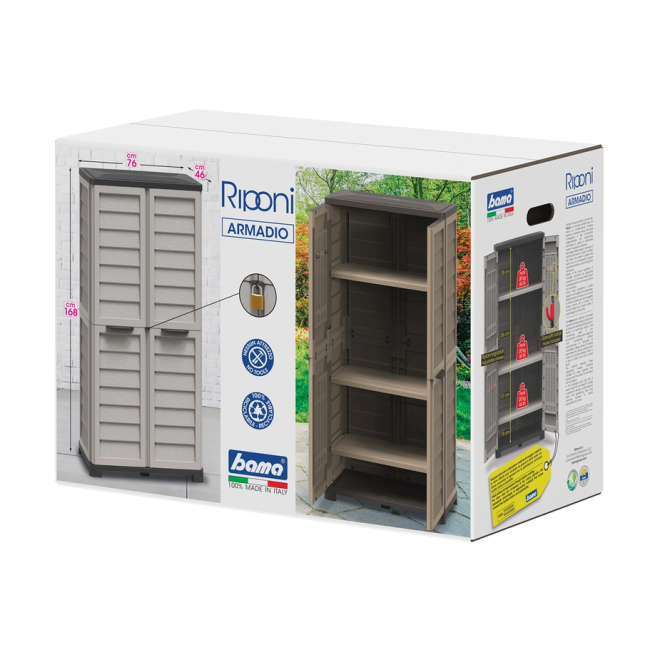 Armadio Alto Riponi 76x46x168h...