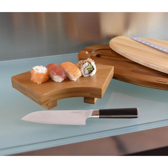 Set Sushi con Tagliere in Bamboo e Coltello Alexander