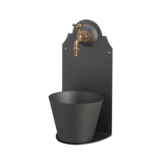 Fontana a Muro in Ferro Ruggine h50