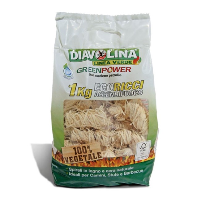Diavolina Accendifuoco Eco Ricci 1 Kg
